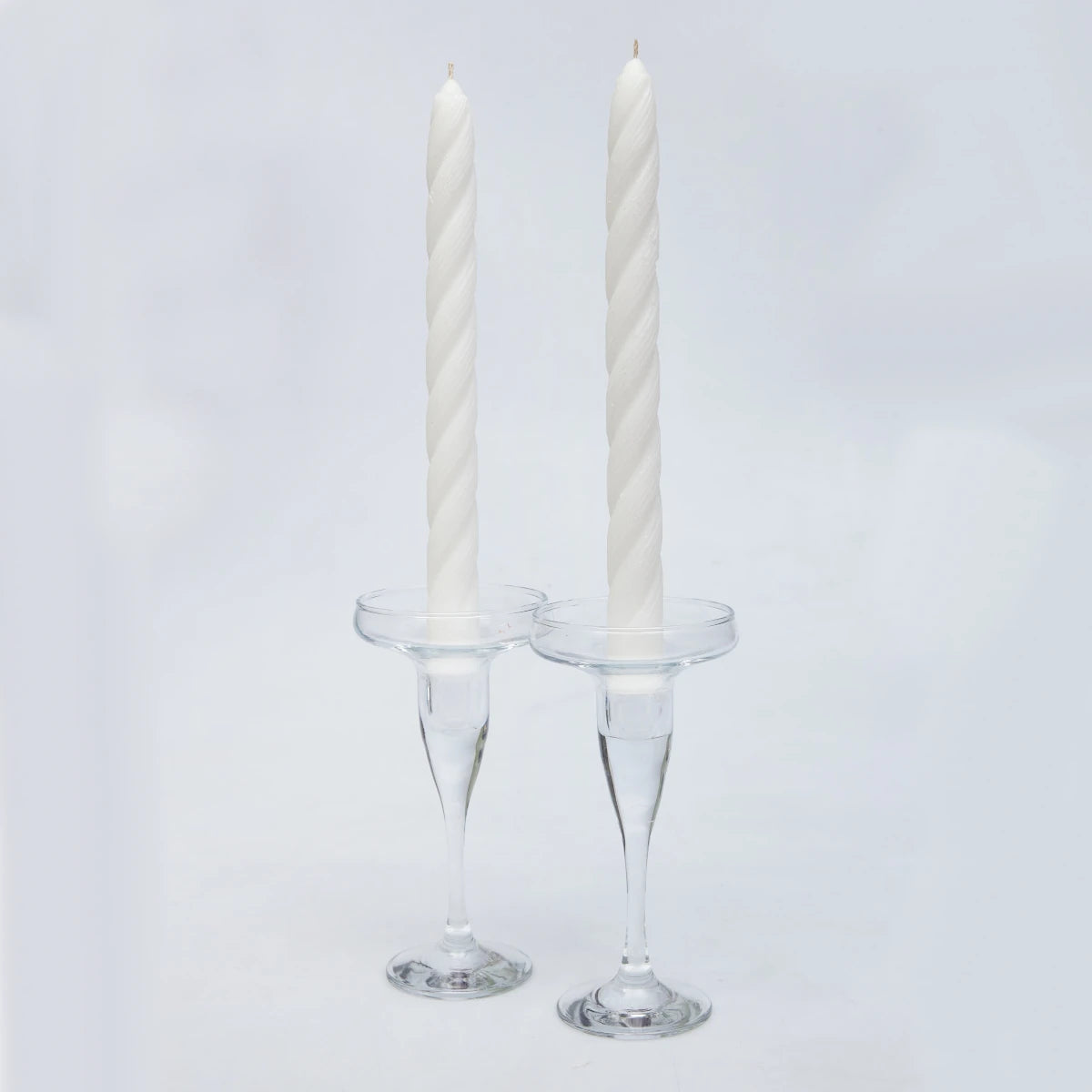 Wedding Taper White Candles 6 pc