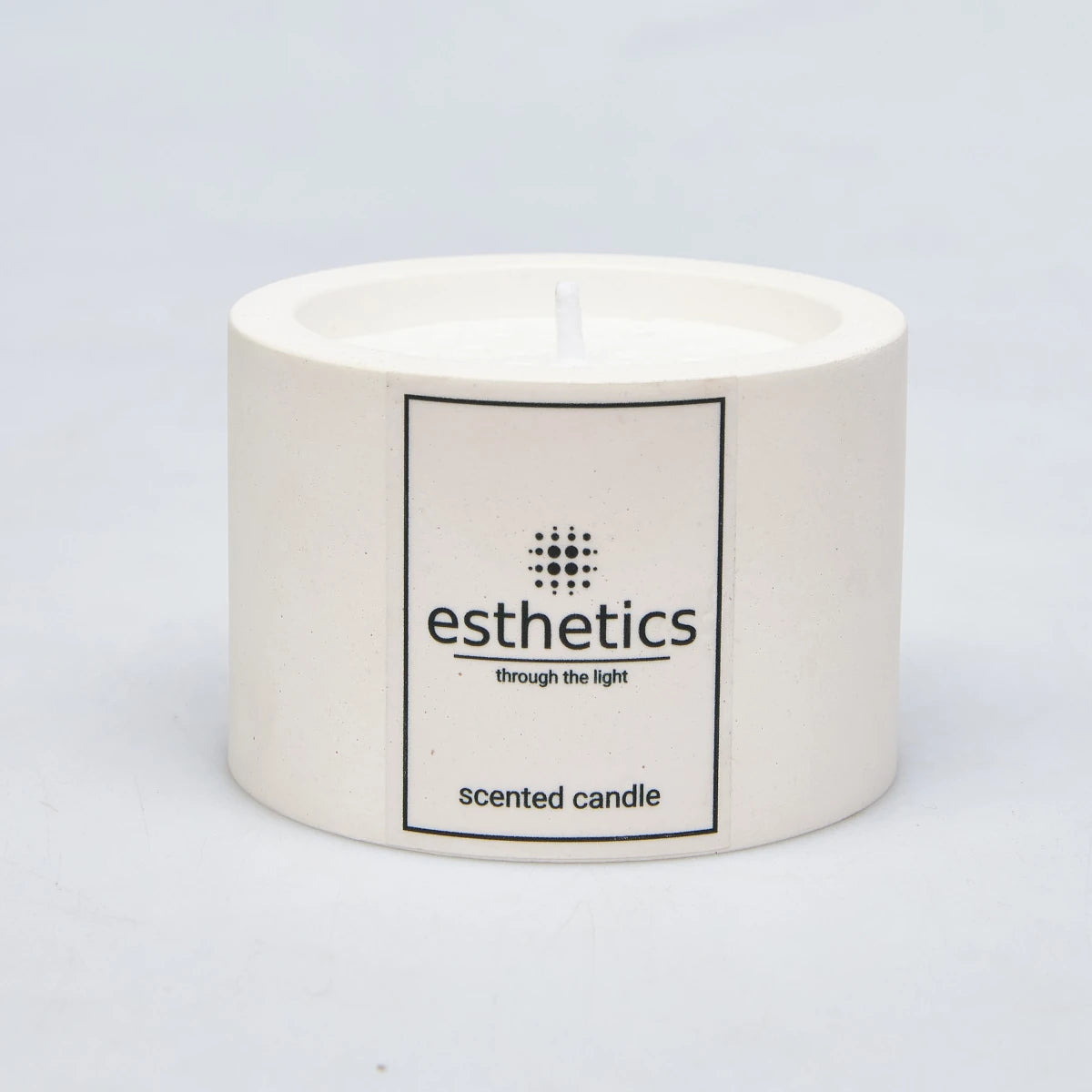 Scented Candle in White Gypsum Cup 7 oz