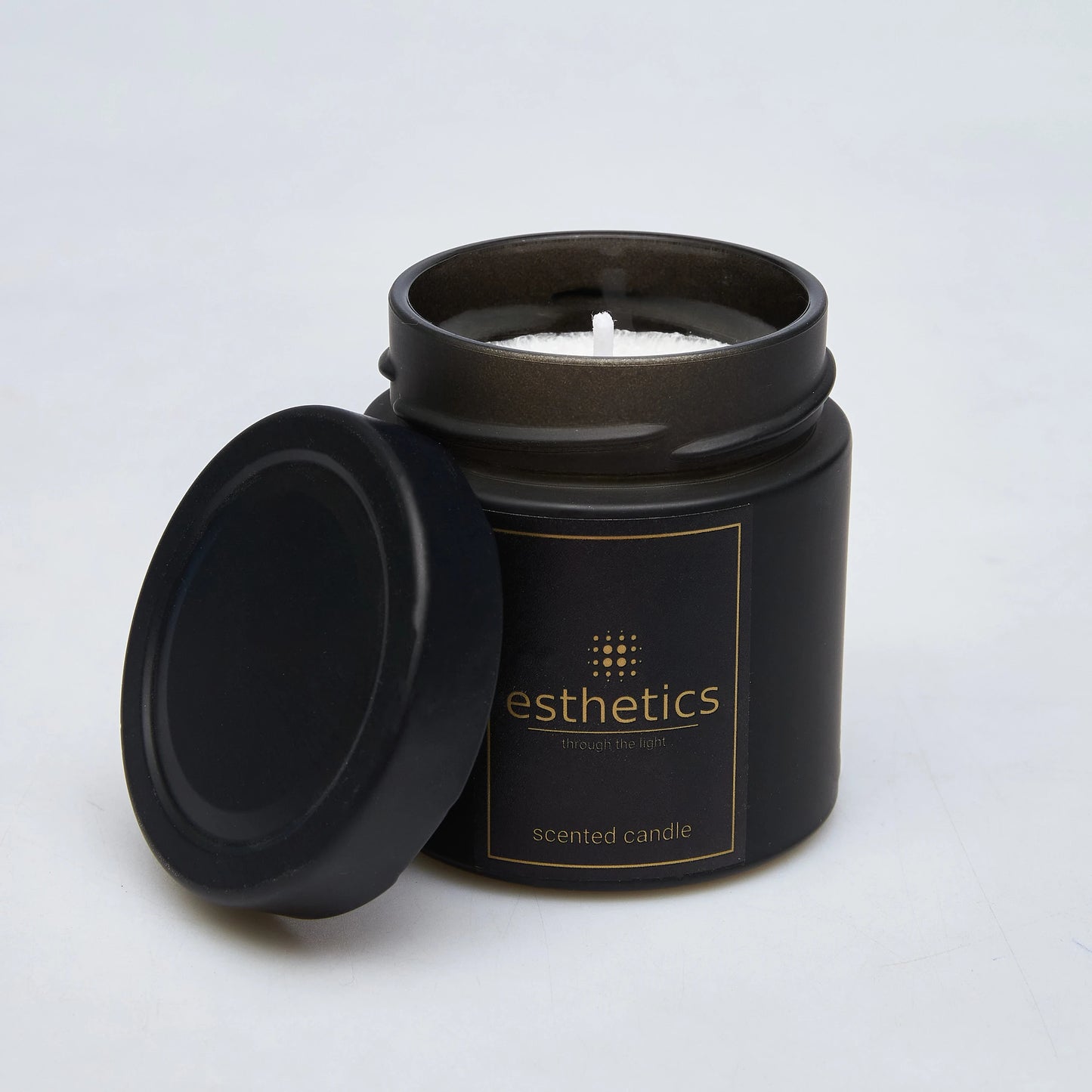 Jar Scented Candle Black Matte 12 oz