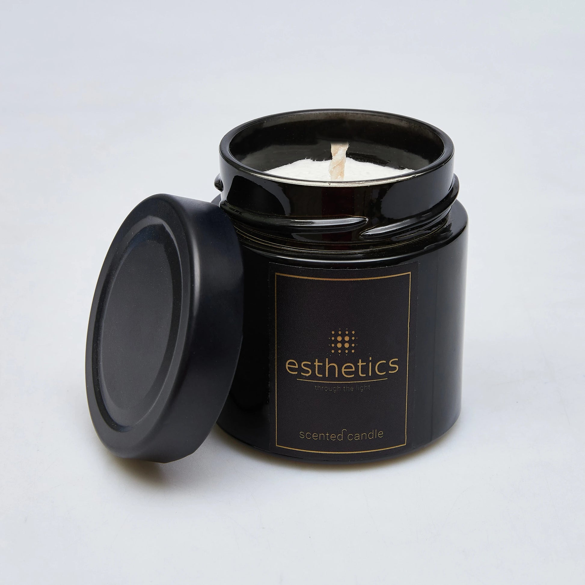 Jar Scented Candle Black 12 oz