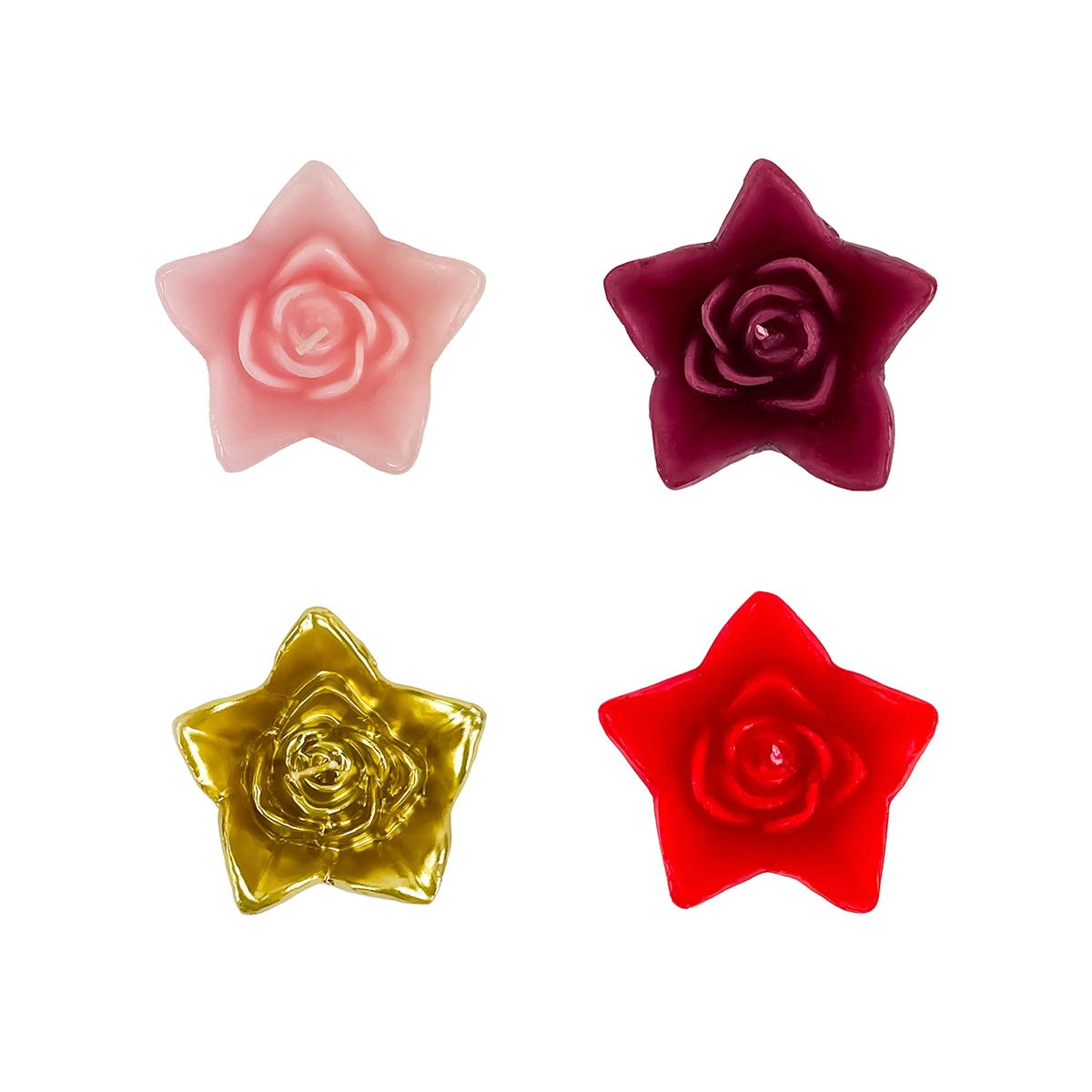 Rose Petal Floater 2.5 x 2 inch Candles 24 pcs