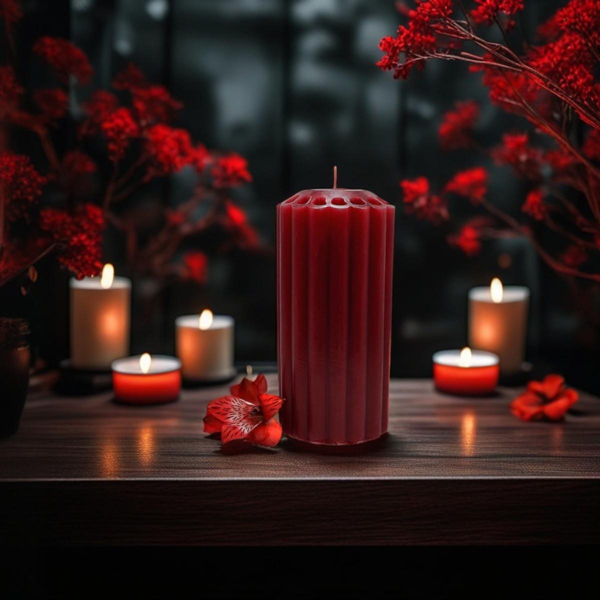 Mulberry Pillar Candle - 3 x 6 Inch