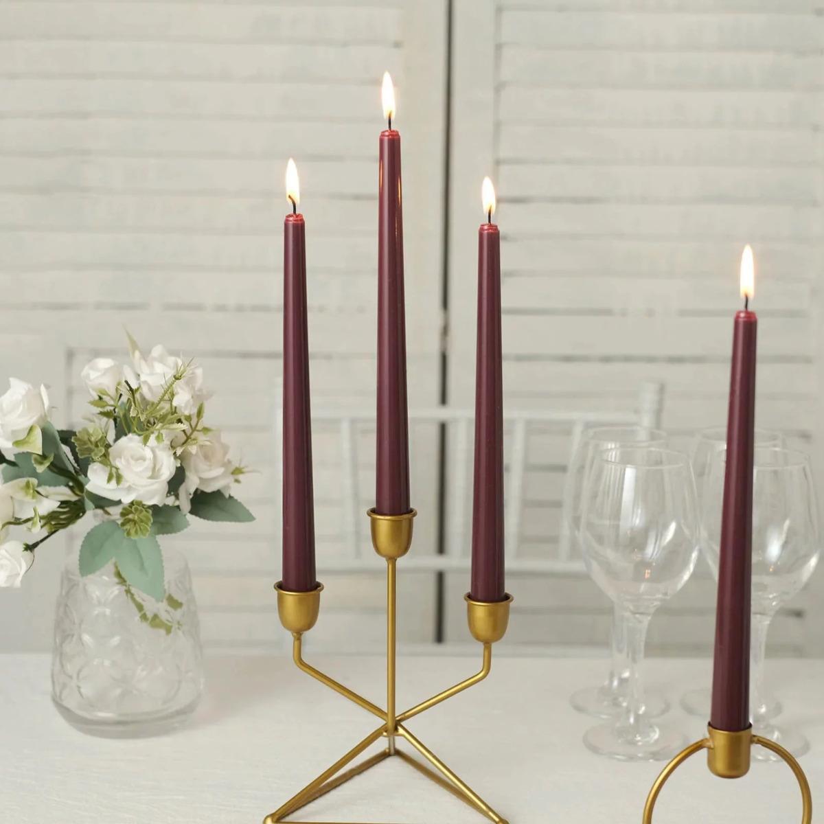 Antic Taper Wine Candles 12 pc