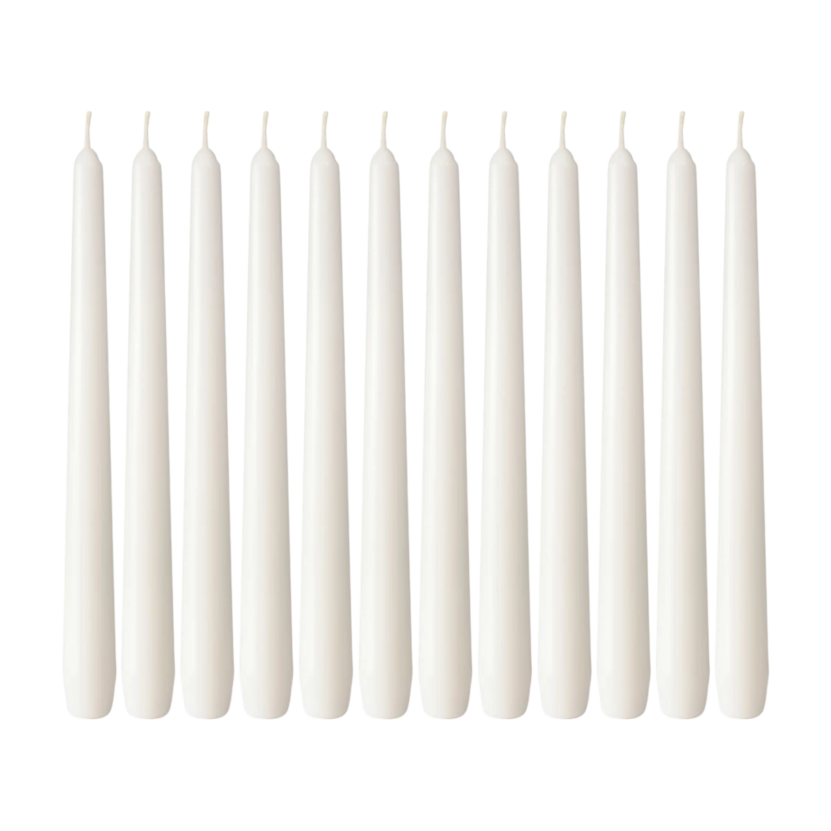 Antic Taper White Candles 12 pc