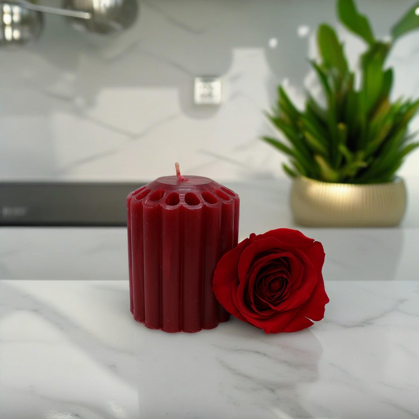 Mulberry Pillar Candle - 3 x 3 Inch